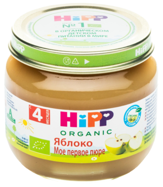Фруктовое пюре «HIPP» Яблоко, 80 г Фруктовое пюре «HIPP» Яблоко, 80 г