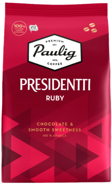 Кофе «Paulig Presidentti» Ruby, в зернах, 1 кг Кофе «Paulig Presidentti» Ruby, в зернах, 1 кг