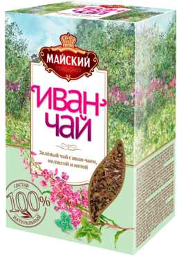 Чайный напиток «Майский» Иван-чай с зеленым чаем, мелиссой и мятой, 75 г Чайный напиток «Майский» Иван-чай с зеленым чаем, мелиссой и мятой, 75 г