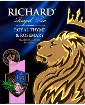 Чай черный «Richard» Royal Thyme & Rosemary, 100 пакетиков Чай черный «Richard» Royal Thyme & Rosemary, 100 пакетиков