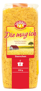 Макароны «3 GLOCKEN» DMI Sternchen мелкие звездочки, 250 г Макароны «3 GLOCKEN» DMI Sternchen мелкие звездочки, 250 г