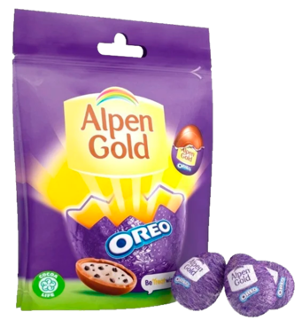Конфеты «Alpen Gold» в форме яйца с начинкой со вкусом Oreo, 72 г Конфеты «Alpen Gold» в форме яйца с начинкой со вкусом Oreo, 72 г