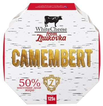 Сыр 50% «White Cheese From Zhukovka» Камамбер с плесенью, 125 г Сыр 50% «White Cheese From Zhukovka» Камамбер с плесенью, 125 г