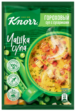 Суп Гороховый «Knorr Чашка супа» с сухариками, 21 г Суп Гороховый «Knorr Чашка супа» с сухариками, 21 г
