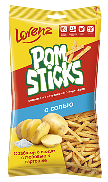 Картофельная соломка «Pomsticks» с солью, 100 г