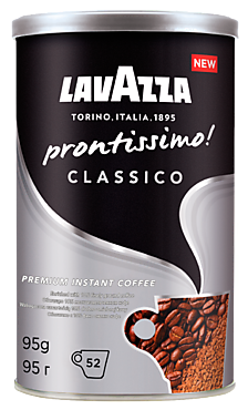 Кофе «Lavazza» Prontissimo Classico, молотый в растворимом, 95 г
