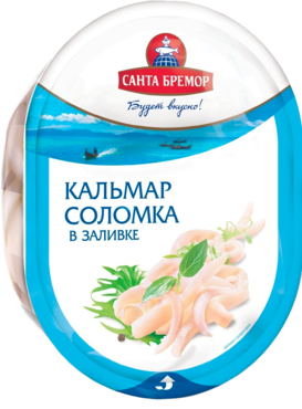 Мясо кальмара «Санта Бремор» Соломка, 180 г Мясо кальмара «Санта Бремор» Соломка, 180 г