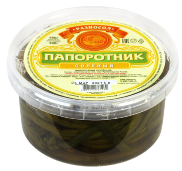 Папоротник орляк «Разносол» соленый, 300 г Папоротник орляк «Разносол» соленый, 300 г