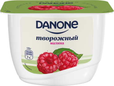 Творожный продукт 3.6% «Danone» Малина, 170 г Творожный продукт 3.6% «Danone» Малина, 170 г