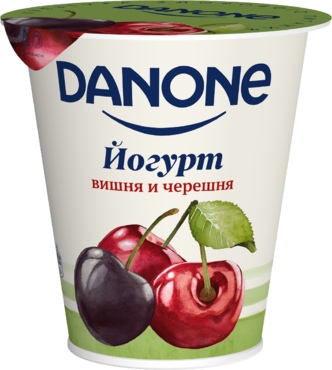 Йогурт 2.8% «Danone» Вишня-черешня, 260 г Йогурт 2.8% «Danone» Вишня-черешня, 260 г