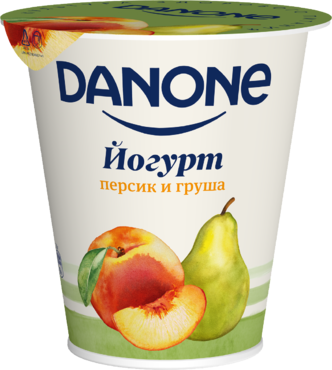 Йогурт 2.8% «Danone» Персик-груша, 260 г Йогурт 2.8% «Danone» Персик-груша, 260 г
