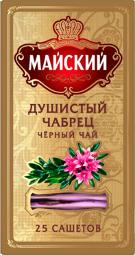 Чай черный «Майский» Душистый Чабрец, 25 пакетиков Чай черный «Майский» Душистый Чабрец, 25 пакетиков