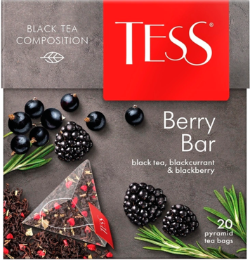 Черный чай «Tess» Berry Bar, 20 пирамидок Черный чай «Tess» Berry Bar, 20 пирамидок