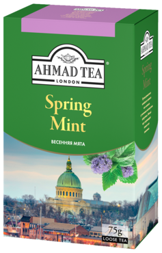 Чай зеленый «Ahmad Tea» Весенняя мята, 75 г Чай зеленый «Ahmad Tea» Весенняя мята, 75 г