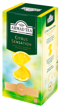 Чай черный «Ahmad Tea» Citrus Sensation, 25 пакетиков Чай черный «Ahmad Tea» Citrus Sensation, 25 пакетиков
