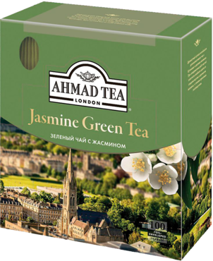 Чай зеленый «Ahmad Tea» Жасмин, 100 пакетиков Чай зеленый «Ahmad Tea» Жасмин, 100 пакетиков