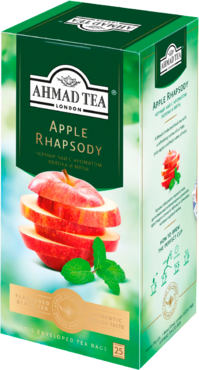 Чай черный «Ahmad Tea» с ароматом яблока и мяты, 25 пакетиков Чай черный «Ahmad Tea» с ароматом яблока и мяты, 25 пакетиков
