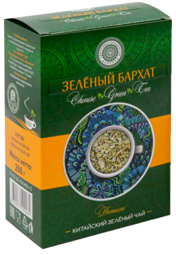 Чай зеленый «Фабрика здоровых продуктов» Зеленый бархат, 200 г Чай зеленый «Фабрика здоровых продуктов» Зеленый бархат, 200 г