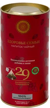 Чай черный «Фабрика здоровых продуктов» Здоровье семьи, 30 пирамидок Чай черный «Фабрика здоровых продуктов» Здоровье семьи, 30 пирамидок
