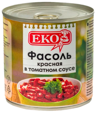 Фасоль красная «Еко» в томатном соусе, 400 г Фасоль красная «Еко» в томатном соусе, 400 г