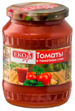Томаты «EKO» в собственном соку, 680 г Томаты «EKO» в собственном соку, 680 г
