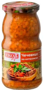 Чечевица «Еко» с овощами по-каталонски, 500 г Чечевица «Еко» с овощами по-каталонски, 500 г