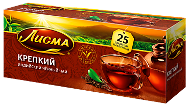 Чай черный «Лисма» Крепкий, 25 пакетиков, 50 г