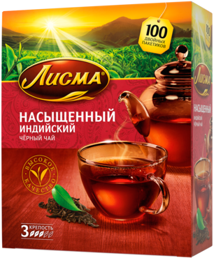 Чай черный «Лисма» Насыщенный, 100 пакетиков Чай черный «Лисма» Насыщенный, 100 пакетиков