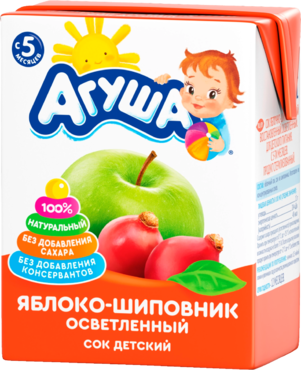 Сок «Агуша» Яблоко-Шиповник, 200 мл Сок «Агуша» Яблоко-Шиповник, 200 мл