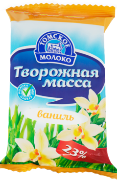 Творожная масса 23% «Томское молоко» ванильная, 170 г Творожная масса 23% «Томское молоко» ванильная, 170 г