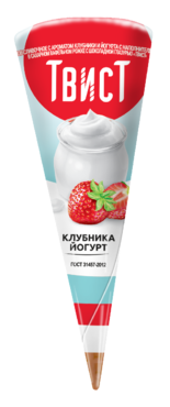 Мороженое «Твист» Клубника и йогурт, 73 г Мороженое «Твист» Клубника и йогурт, 73 г
