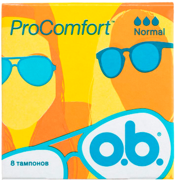 Тампоны «O.B.» Pro Comfort нормал, 8шт Тампоны «O.B.» Pro Comfort нормал, 8шт