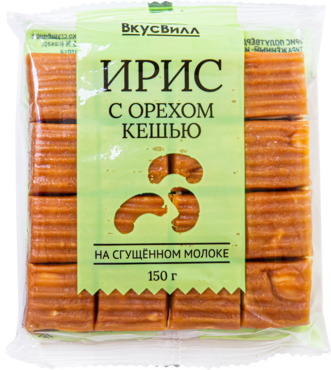 Ирис «ВкусВилл» с орехом кешью, 150 г Ирис «ВкусВилл» с орехом кешью, 150 г