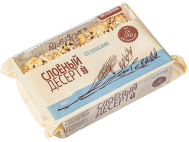 Десерт «ВкусВилл» слоеный со злаками, 200 г Десерт «ВкусВилл» слоеный со злаками, 200 г