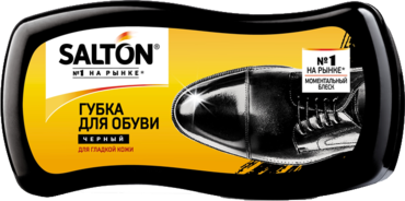 Губка «Salton» для обуви из гладкой кожи, черная Губка «Salton» для обуви из гладкой кожи, черная