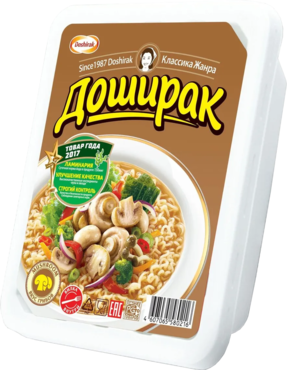 Лапша быстрого приготовления «Доширак» со вкусом грибов, 90 г Лапша быстрого приготовления «Доширак» со вкусом грибов, 90 г