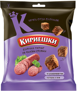 «Кириешки», сухарики со вкусом салями, 40 г «Кириешки», сухарики со вкусом салями, 40 г