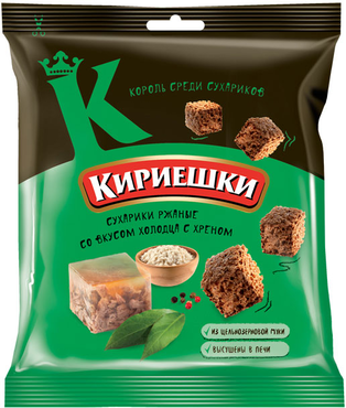 «Кириешки», сухарики со вкусом холодца с хреном, 40 г «Кириешки», сухарики со вкусом холодца с хреном, 40 г