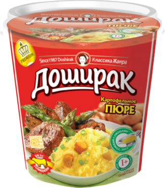 Пюре картофельное «Доширак» со вкусом говядины, 52 г Пюре картофельное «Доширак» со вкусом говядины, 52 г
