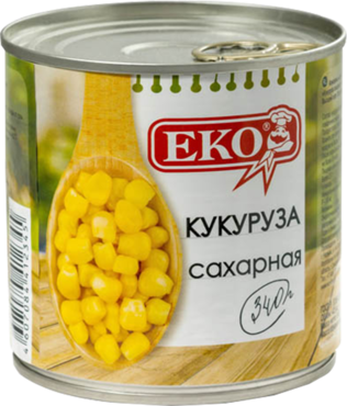 Кукуруза «Еко» с ключом, 340 г Кукуруза «Еко» с ключом, 340 г