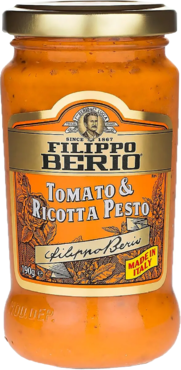 Соус «Filippo Berio» Песто с томатами и рикоттой, 190 г Соус «Filippo Berio» Песто с томатами и рикоттой, 190 г