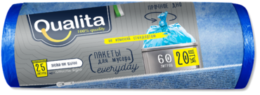 Пакеты для мусора «Qualita» 60 литров, 20шт Пакеты для мусора «Qualita» 60 литров, 20шт