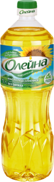 Масло подсолнечное «Олейна» рафинированное дезодорированное, 1 л Масло подсолнечное «Олейна» рафинированное дезодорированное, 1 л