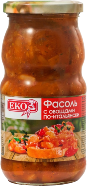 Фасоль «EKO» с овощами по-итальянски, 510 г Фасоль «EKO» с овощами по-итальянски, 510 г