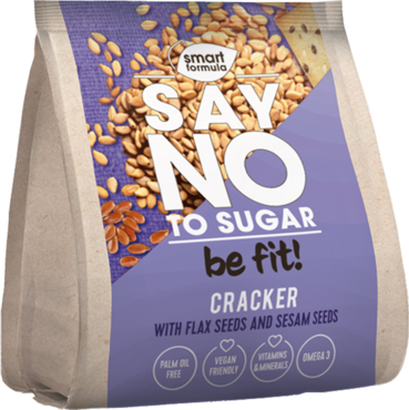 Крекер «Smart Formula» Say no to sugar, со льном и кунжутом,, 180 г Крекер «Smart Formula» Say no to sugar, со льном и кунжутом,, 180 г