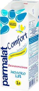 Молоко 1.8% «Parmalat Comfort» безлактозное, 1 л Молоко 1.8% «Parmalat Comfort» безлактозное, 1 л