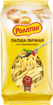 Лапша яичная «Роллтон» Домашняя, 250 г Лапша яичная «Роллтон» Домашняя, 250 г