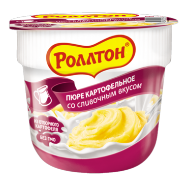 Пюре картофельное «Роллтон» со сливочным вкусом, 40 г Пюре картофельное «Роллтон» со сливочным вкусом, 40 г