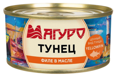 Филе-кусочки тунца «Магуро» в масле, 170 г Филе-кусочки тунца «Магуро» в масле, 170 г