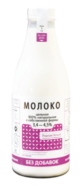 Молоко «Родная земля» 3.4-4.5 %, 1 л Молоко «Родная земля» 3.4-4.5 %, 1 л